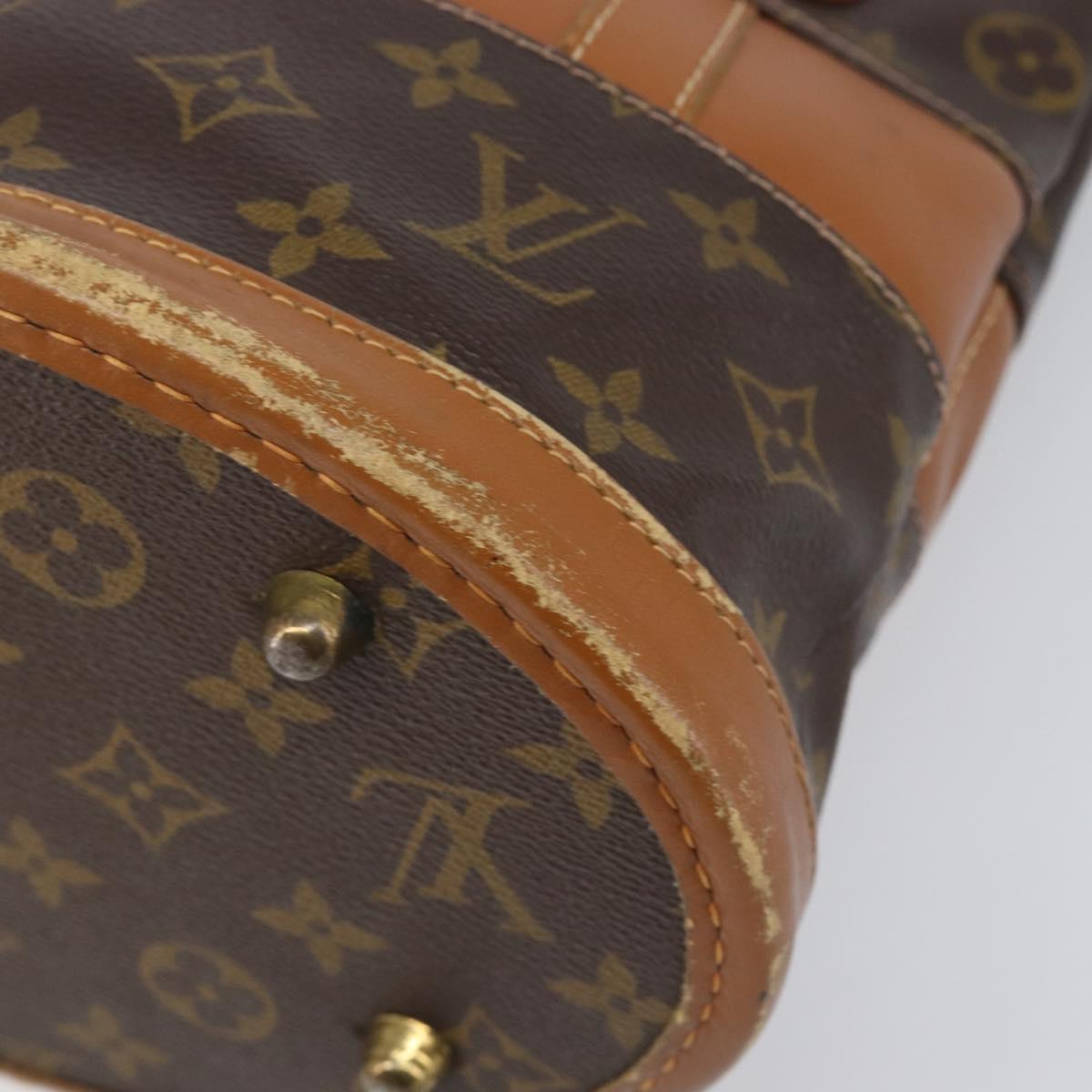 LOUIS VUITTON Monogram Bucket PM Shoulder Bag USA limited M42238 LV Auth 200671