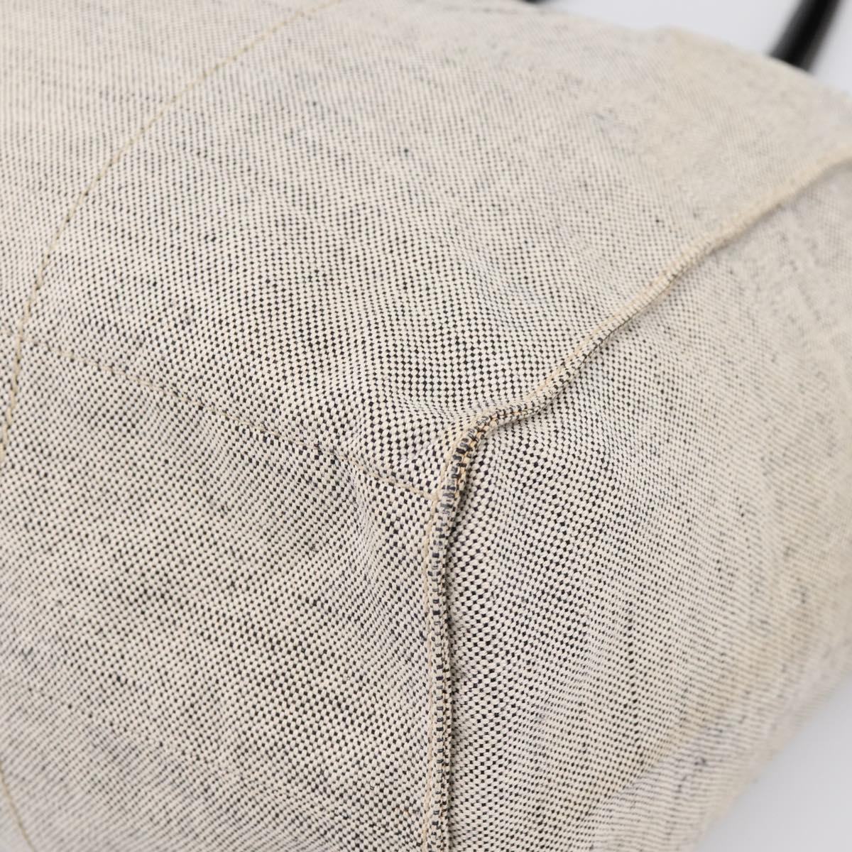 PRADA Tote Bag Canvas Gray Auth 200676