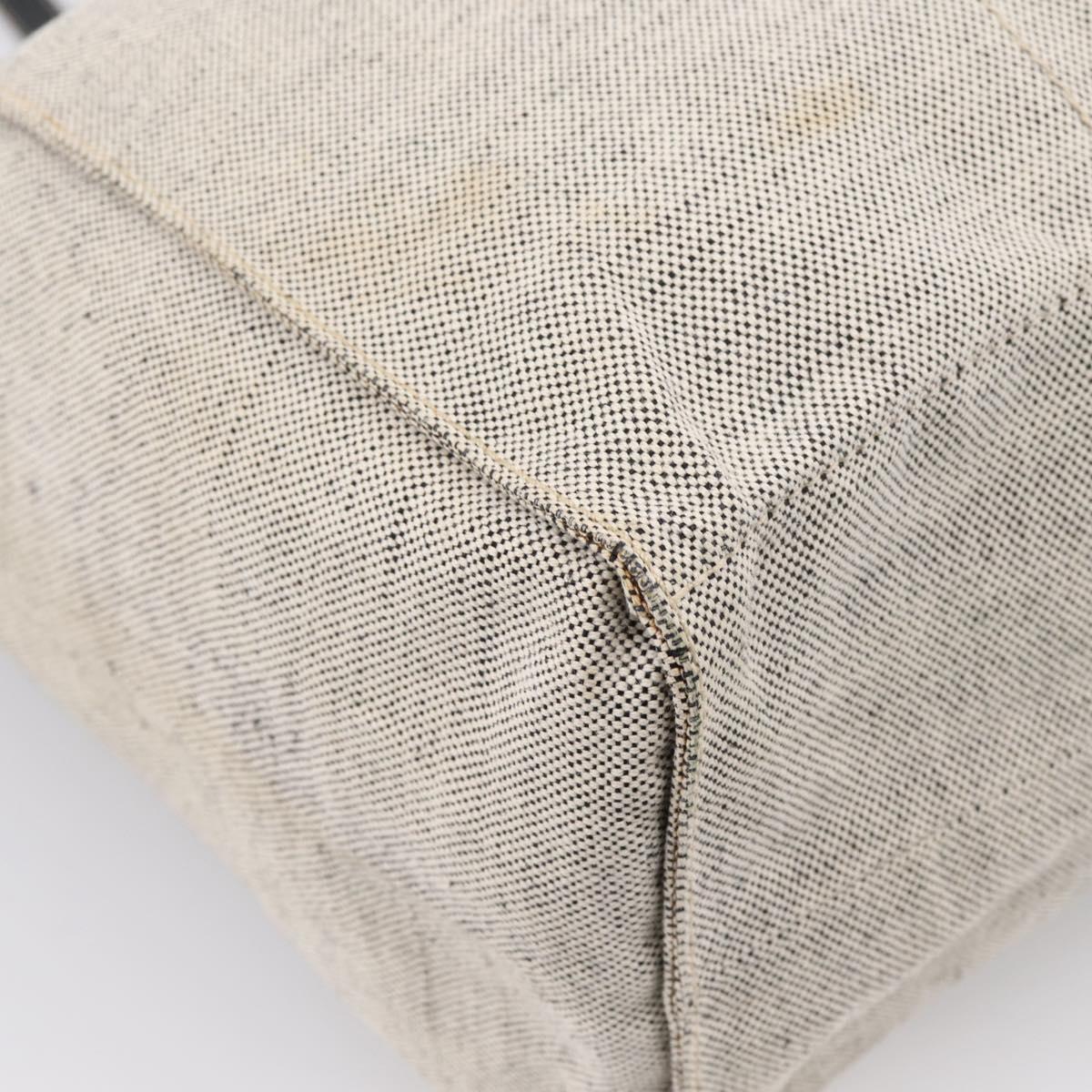 PRADA Tote Bag Canvas Gray Auth 200676