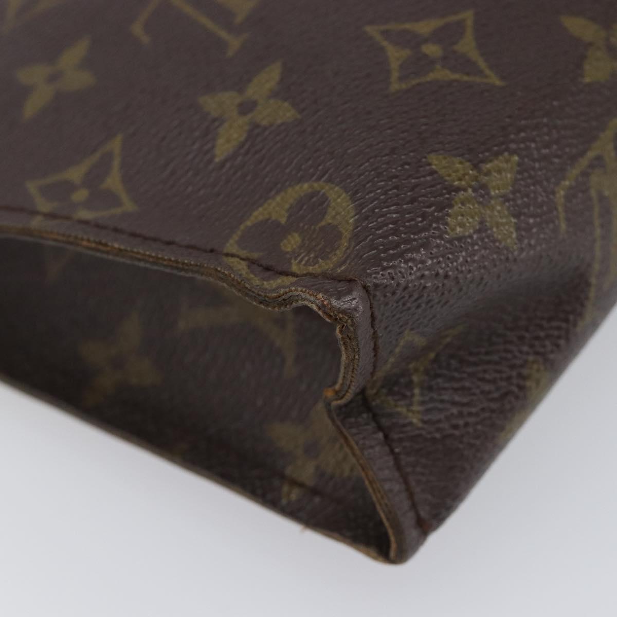 LOUIS VUITTON Monogram Poche Toilette 26 Pouch M47542 LV Auth 200678