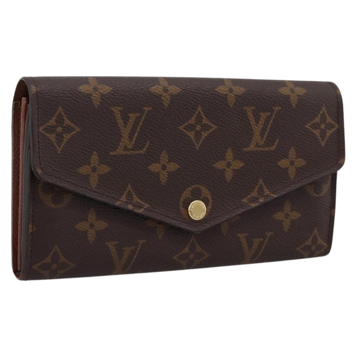 LOUIS VUITTON Monogram Portefeuille Sarah Long Wallet M60531 LV Auth 200688V