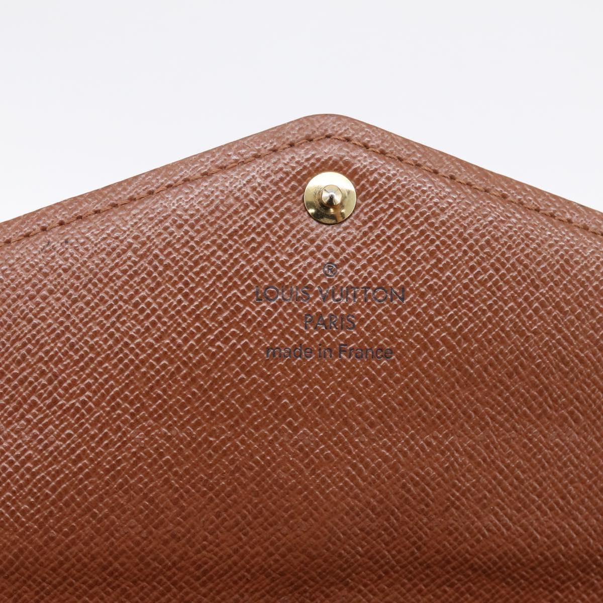 LOUIS VUITTON Monogram Portefeuille Sarah Long Wallet M60531 LV Auth 200688V