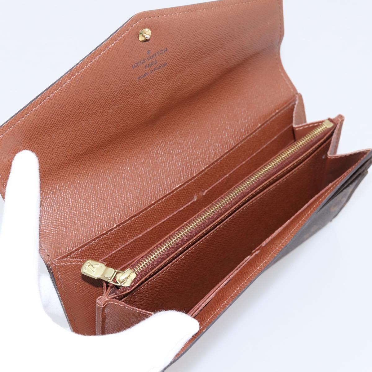 LOUIS VUITTON Monogram Portefeuille Sarah Long Wallet M60531 LV Auth 200688V