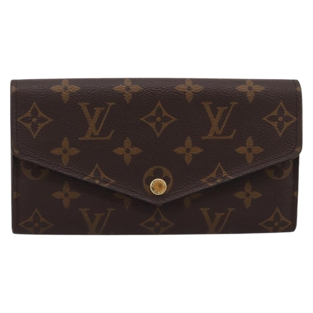 LOUIS VUITTON Monogram Portefeuille Sarah Long Wallet M60531 LV Auth 200688V