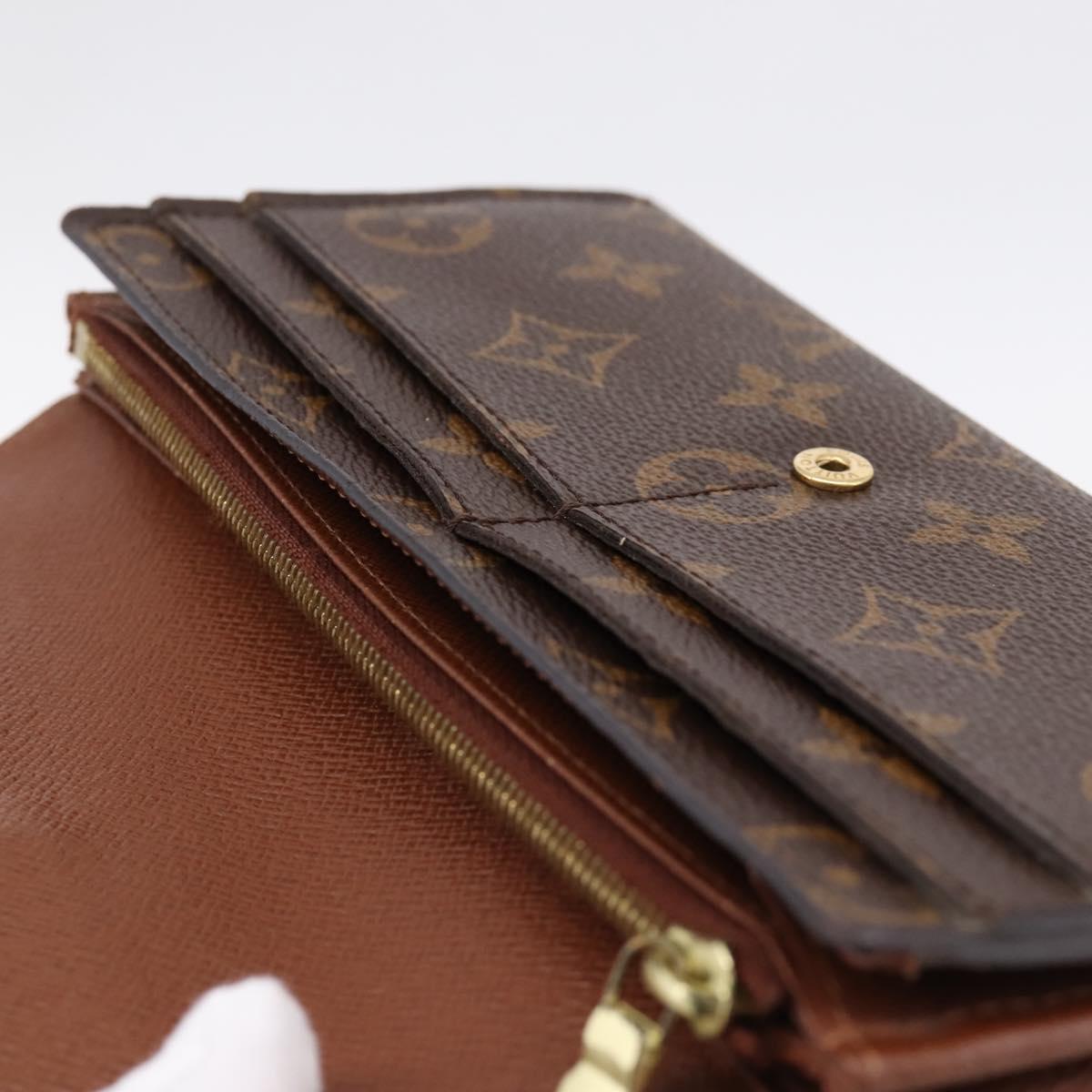 LOUIS VUITTON Monogram Portefeuille Sarah Long Wallet M60531 LV Auth 200688V