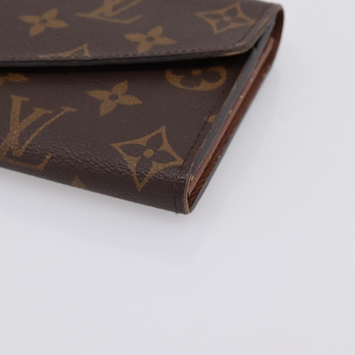 LOUIS VUITTON Monogram Portefeuille Sarah Long Wallet M60531 LV Auth 200688V