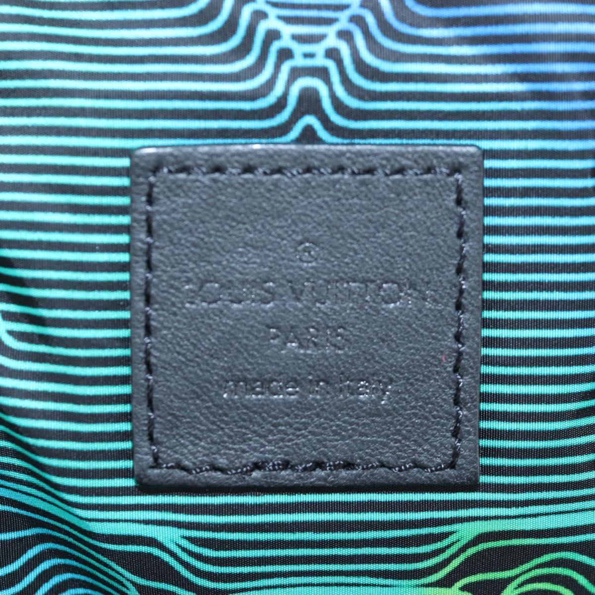 LOUIS VUITTON 3D monogram Double Phone Pouch Black M80141 LV Auth 200705M