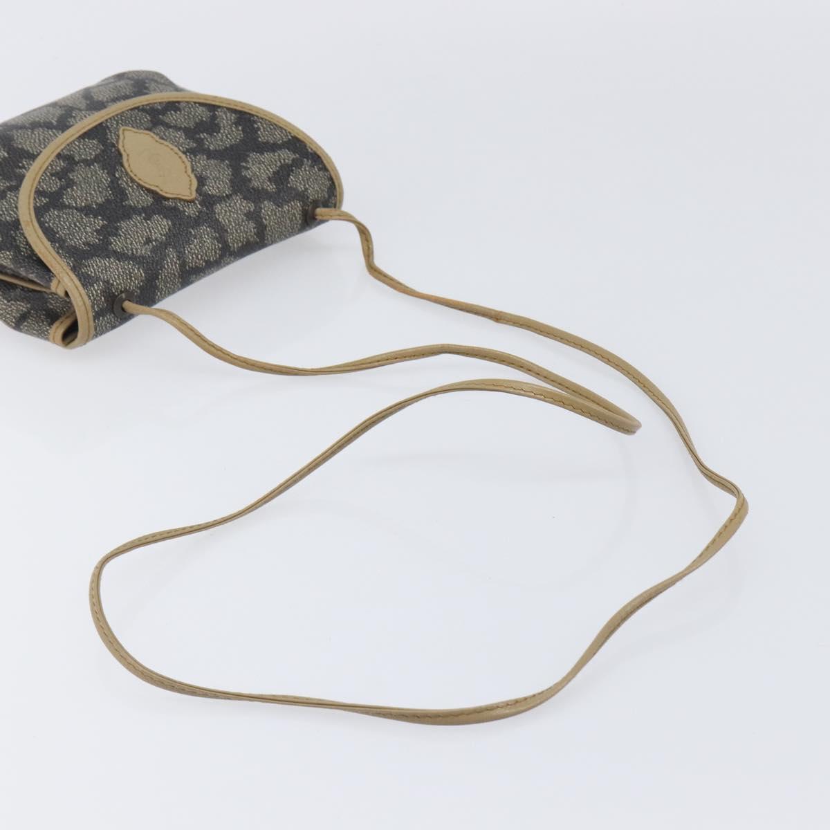 SAINT LAURENT Shoulder Bag PVC Canvas Gray Auth 200711
