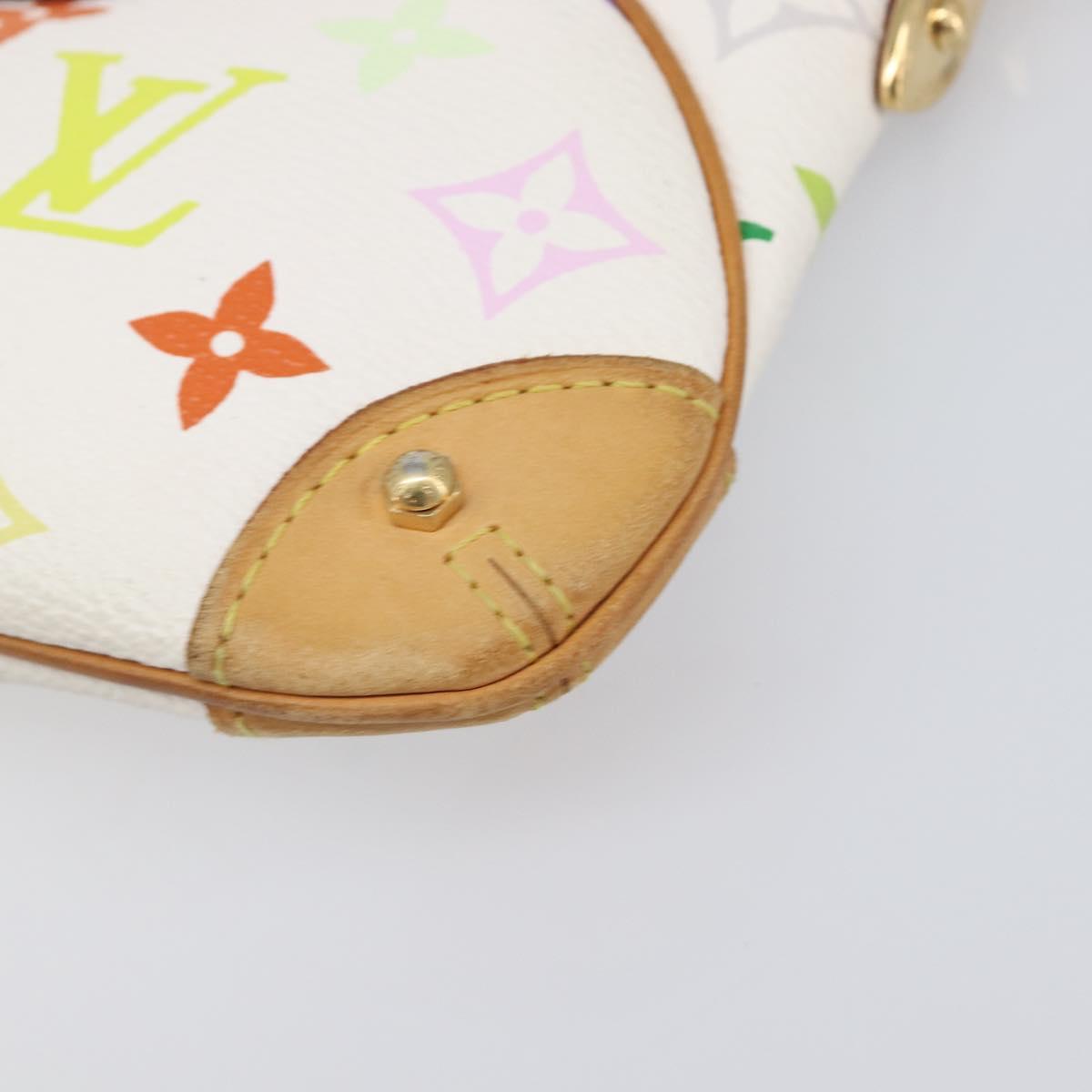 LOUIS VUITTON Monogram Multicolor Pochette Mira MM White M60096 LV Auth 200712V