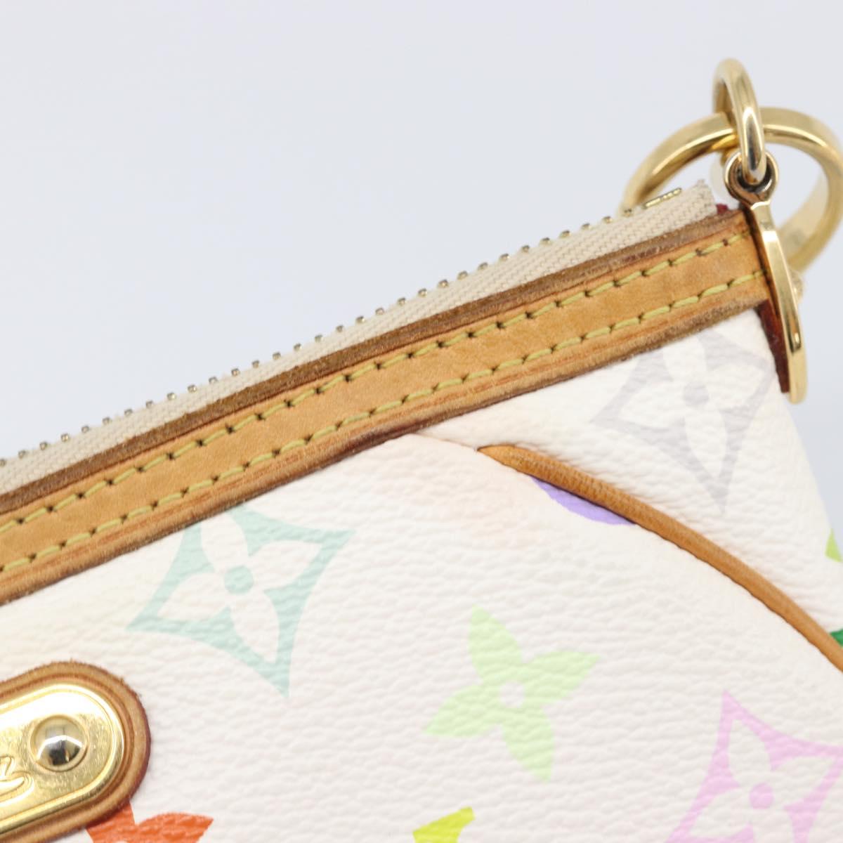 LOUIS VUITTON Monogram Multicolor Pochette Mira MM White M60096 LV Auth 200712V