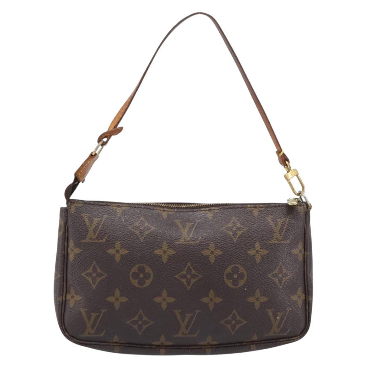 LOUIS VUITTON Monogram Pochette Accessoires Pouch M51980 LV Auth 200720A