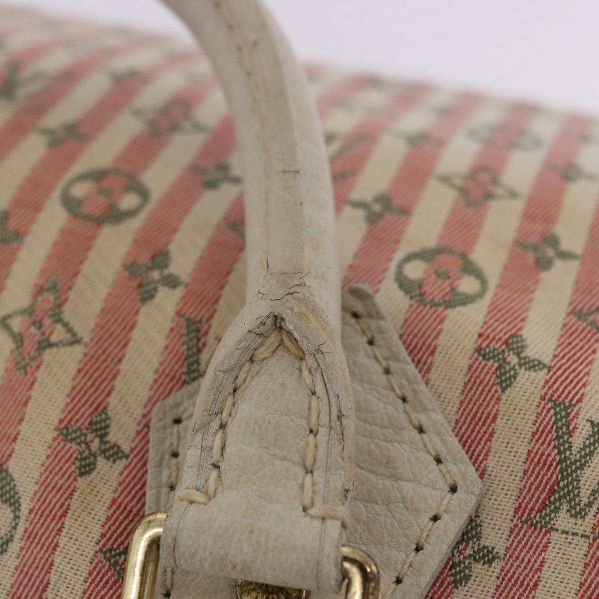 LOUIS VUITTON Mini Lin Croisette Speedy 30 Hand Bag Pink M95501 LV Auth 200729A