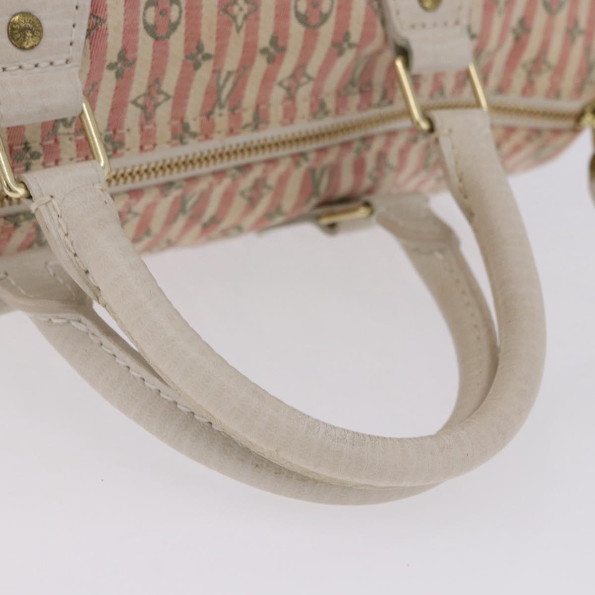 LOUIS VUITTON Mini Lin Croisette Speedy 30 Hand Bag Pink M95501 LV Auth 200729A