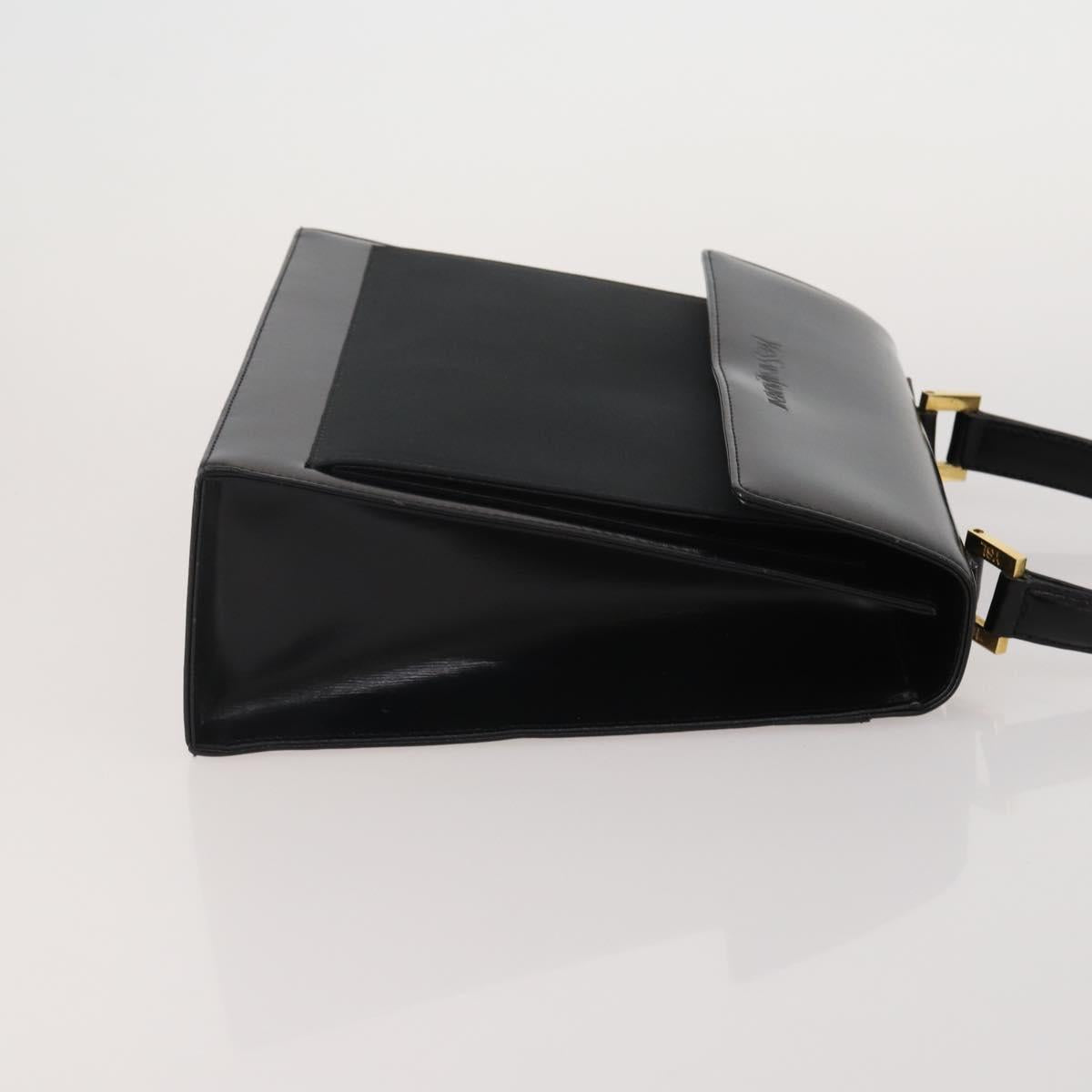 SAINT LAURENT Hand Bag Leather 2 Set Black Auth 200742