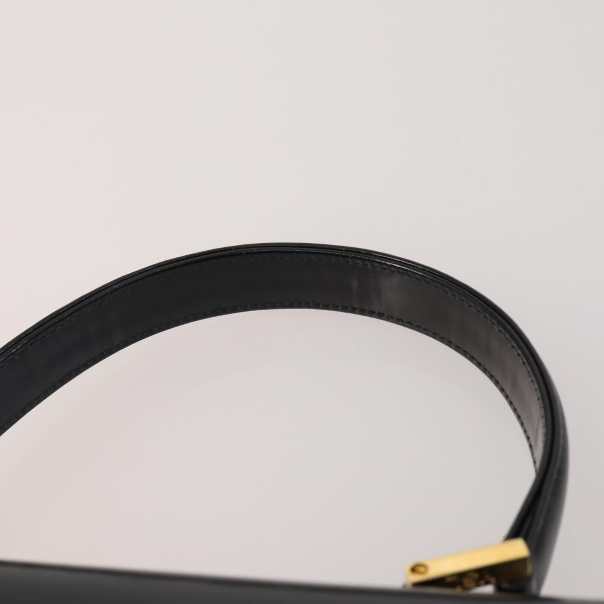 SAINT LAURENT Hand Bag Leather 2 Set Black Auth 200742