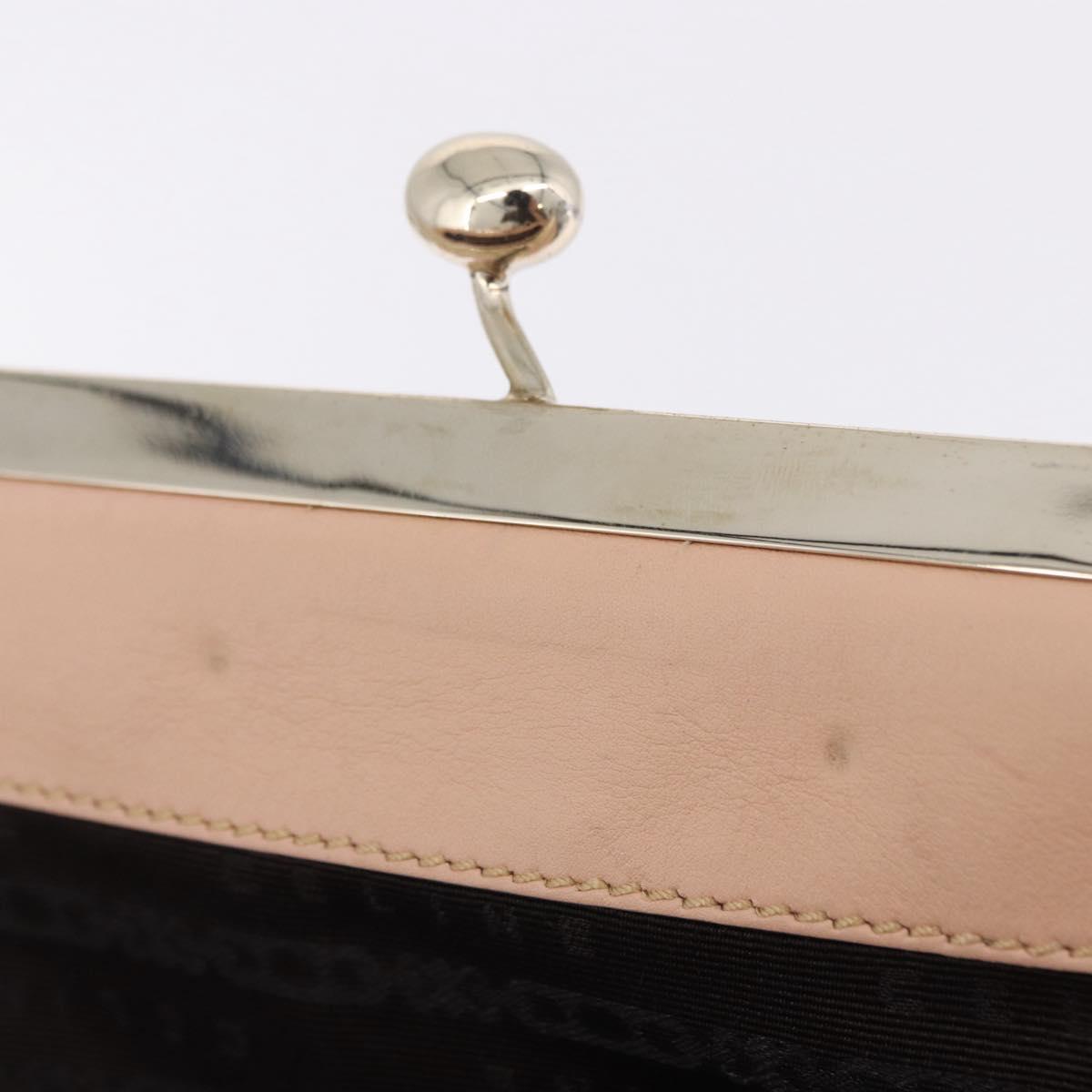 CELINE Shoulder Bag Leather Pink Gold Auth 200745V