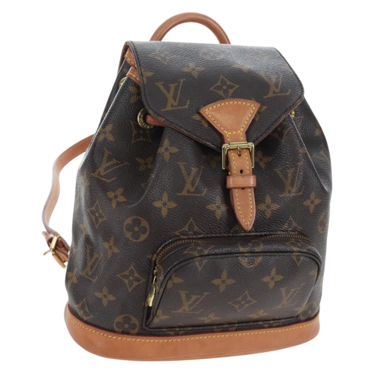 LOUIS VUITTON Monogram Montsouris PM Backpack M51137 LV Auth 200756V