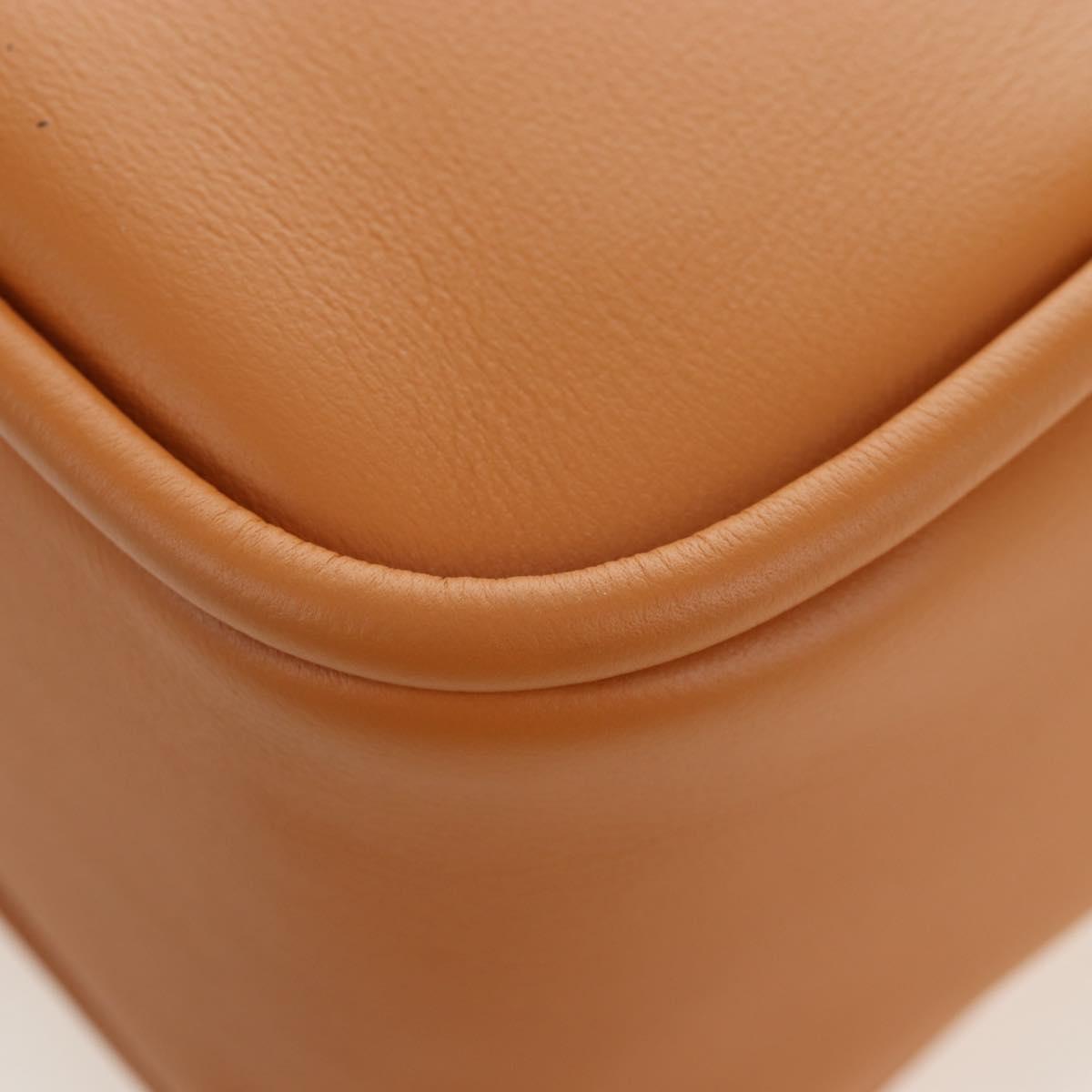 PRADA Darling Shoulder Bag Leather Beige Gold Auth 200771SAM