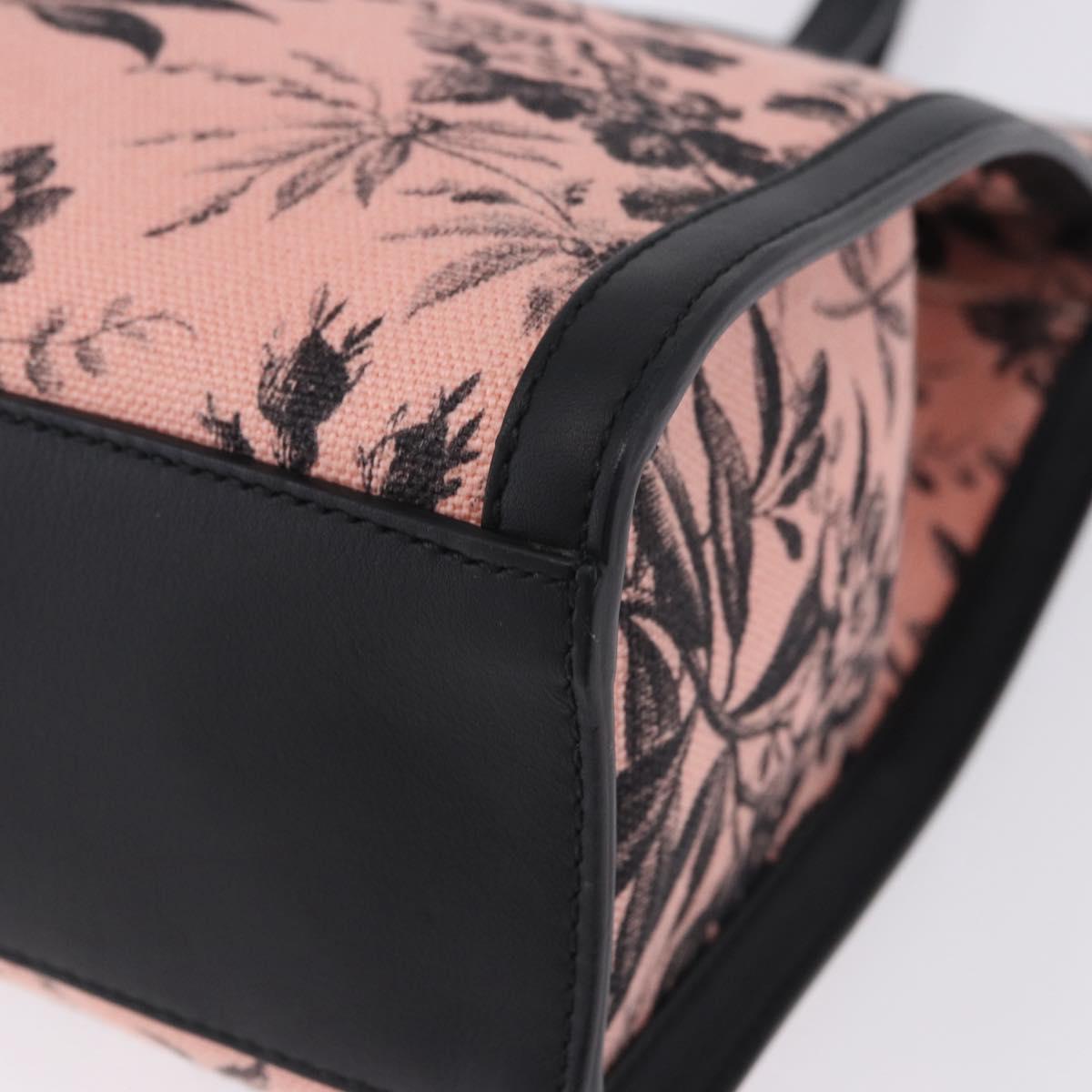 GUCCI Tote Bag Canvas Pink Gold 432684 Auth 200772V