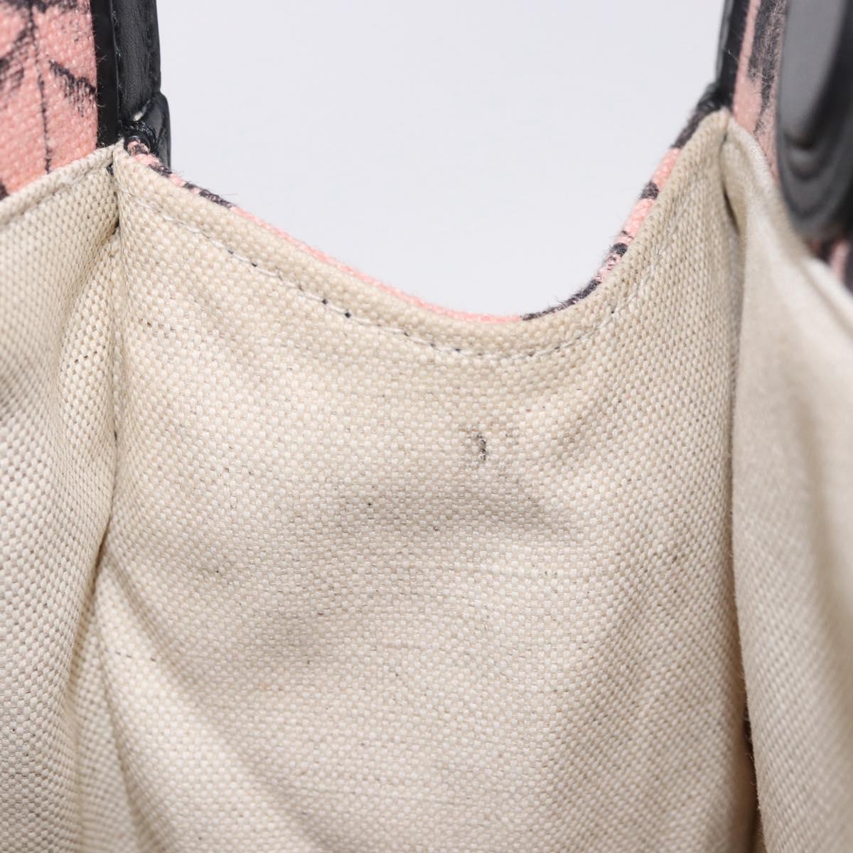 GUCCI Tote Bag Canvas Pink Gold 432684 Auth 200772V