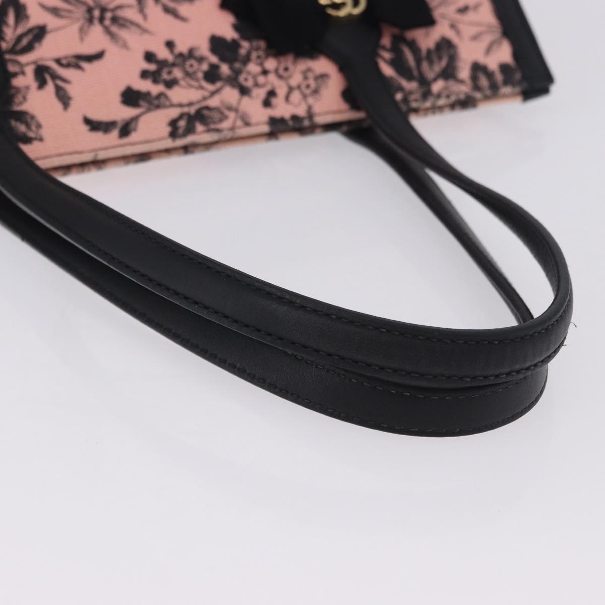 GUCCI Tote Bag Canvas Pink Gold 432684 Auth 200772V