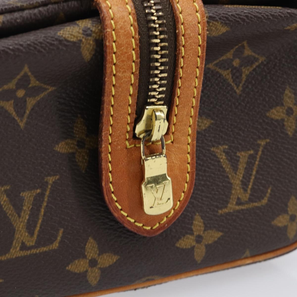 LOUIS VUITTON Monogram Trousse Pad Pression Cosmetic Pouch M47636 LV Auth 200800