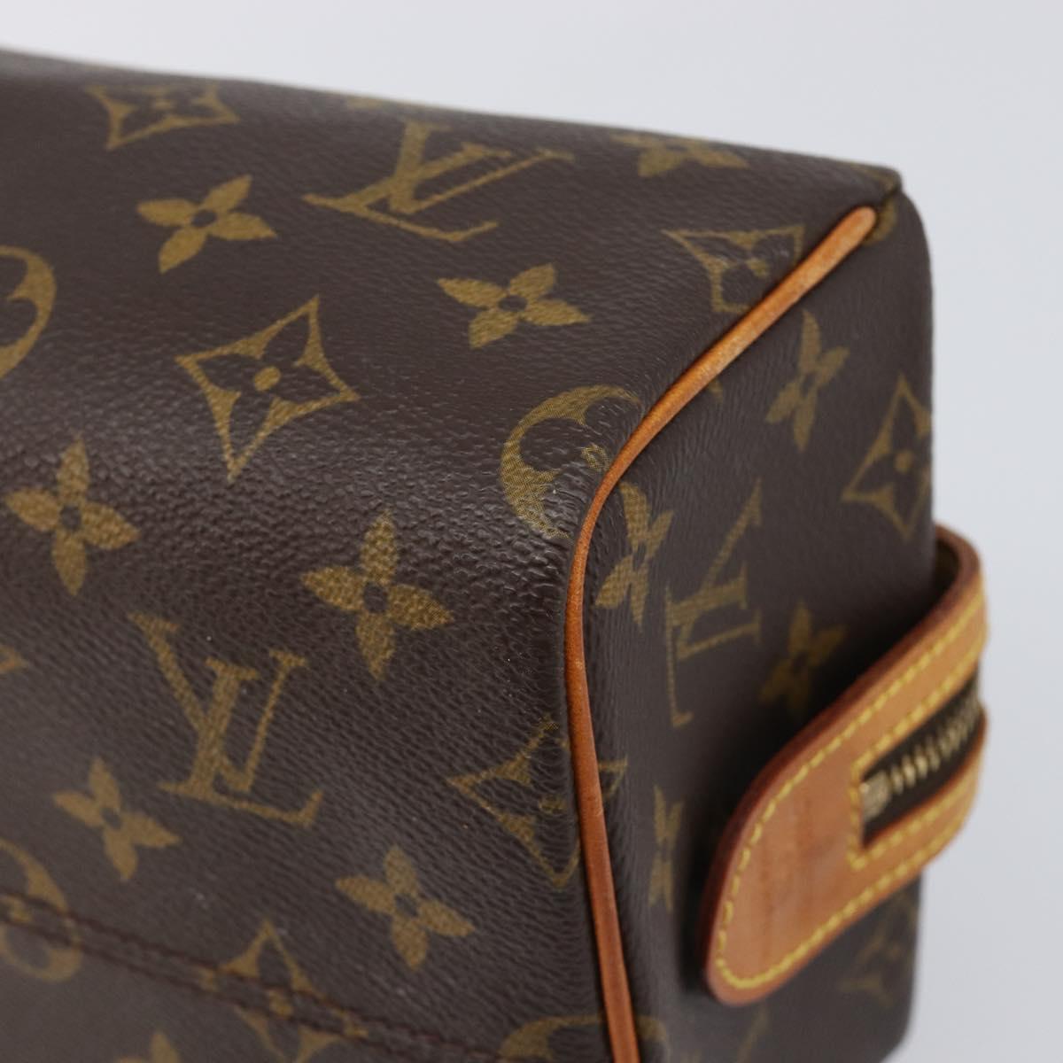 LOUIS VUITTON Monogram Trousse Pad Pression Cosmetic Pouch M47636 LV Auth 200800