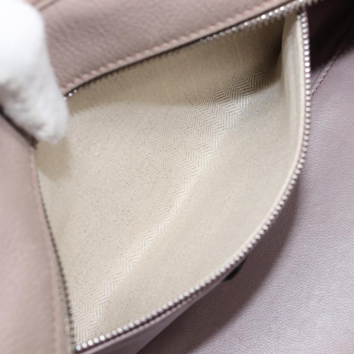 LOEWE Amazona 28 Hand Bag Leather Pink Silver Auth 200805V