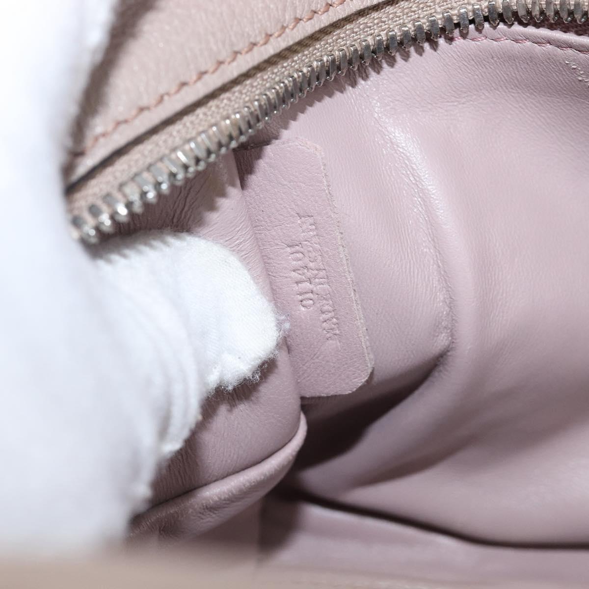 LOEWE Amazona 28 Hand Bag Leather Pink Silver Auth 200805V