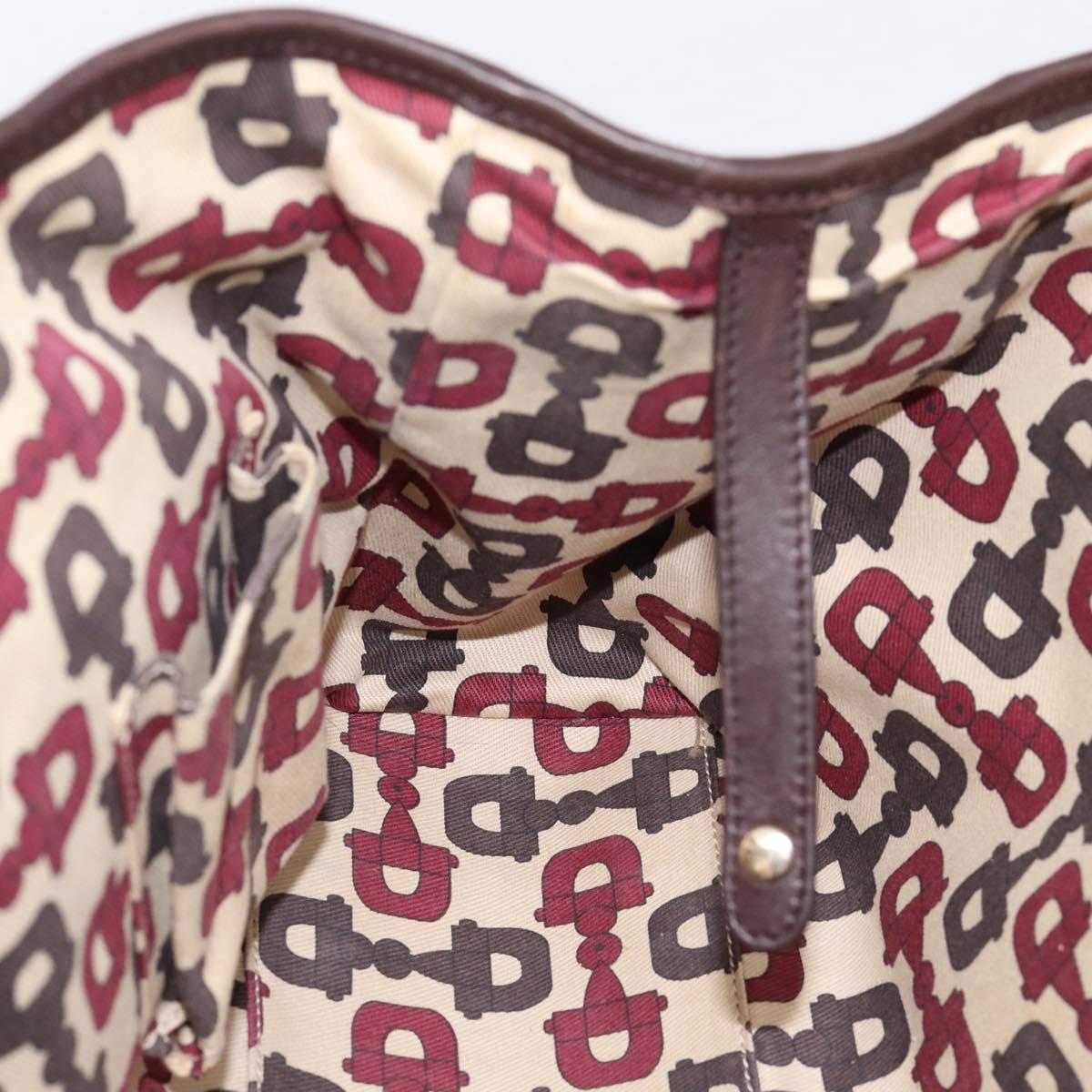 GUCCI GuccissimaGG Tote Bag Leather Dark Brown Gold Tone 163805 Auth 200808V