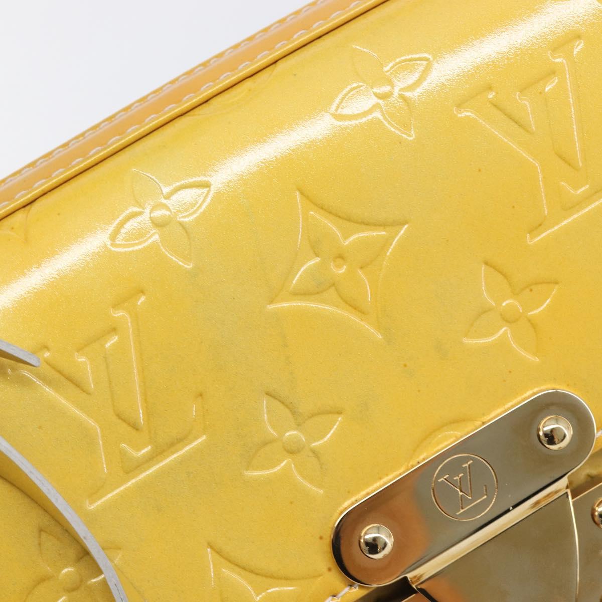 LOUIS VUITTON Monogram Vernis Spring Street Hand Bag Gris M91029 LV Auth 200809