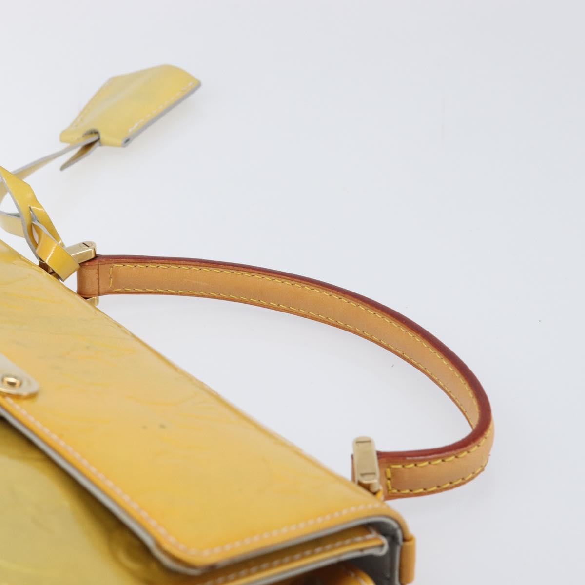 LOUIS VUITTON Monogram Vernis Spring Street Hand Bag Gris M91029 LV Auth 200809