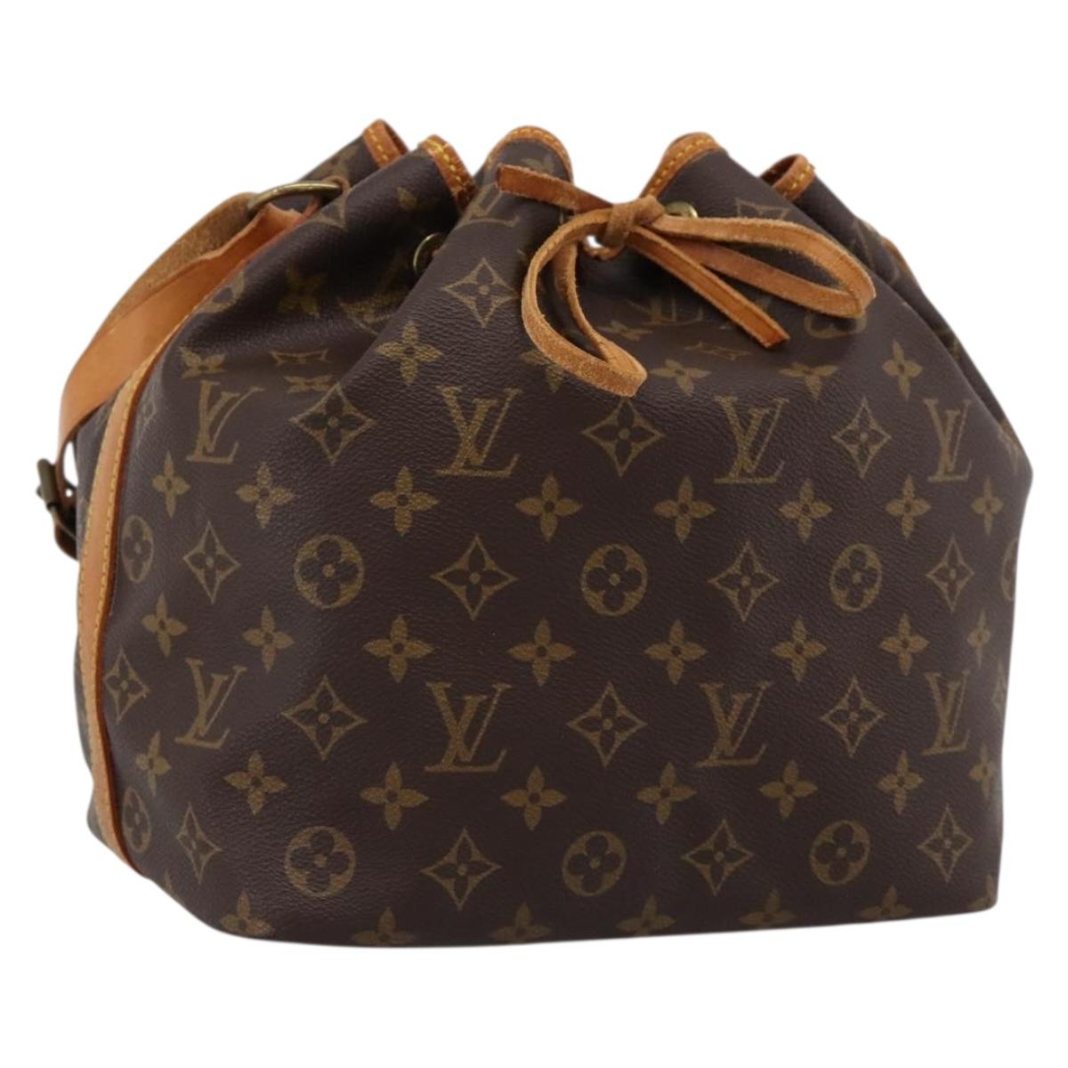 LOUIS VUITTON Monogram Petit Noe Shoulder Bag M42226 LV Auth 200813