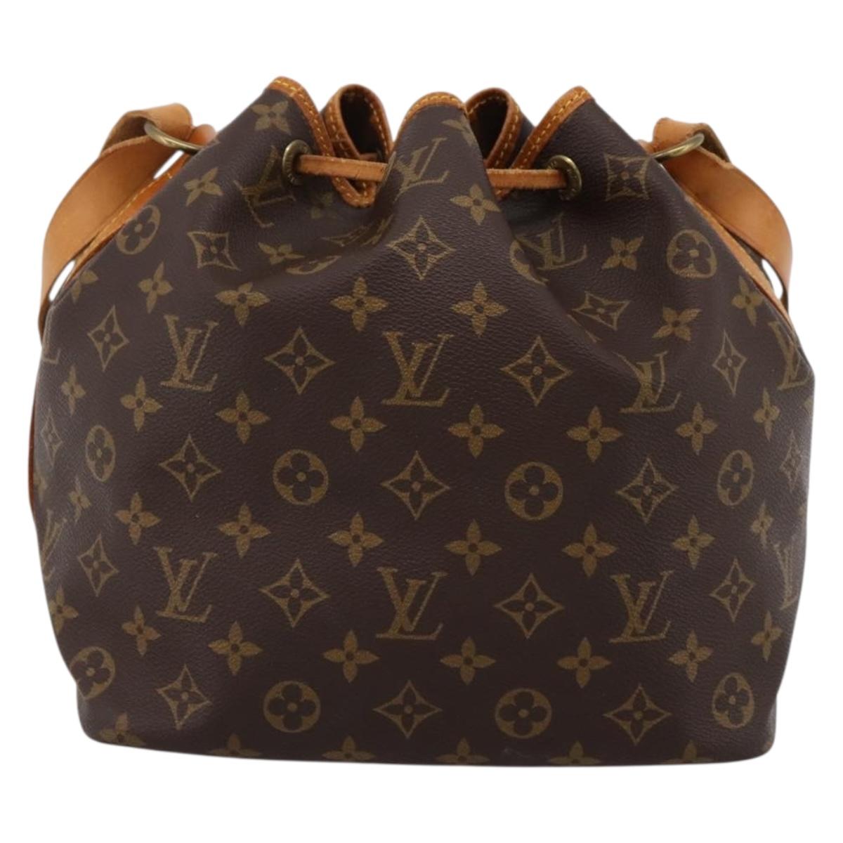 LOUIS VUITTON Monogram Petit Noe Shoulder Bag M42226 LV Auth 200813