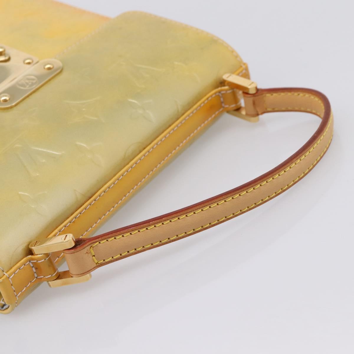 LOUIS VUITTON Monogram Vernis Spring Street Hand Bag Gris M91029 LV Auth 200816