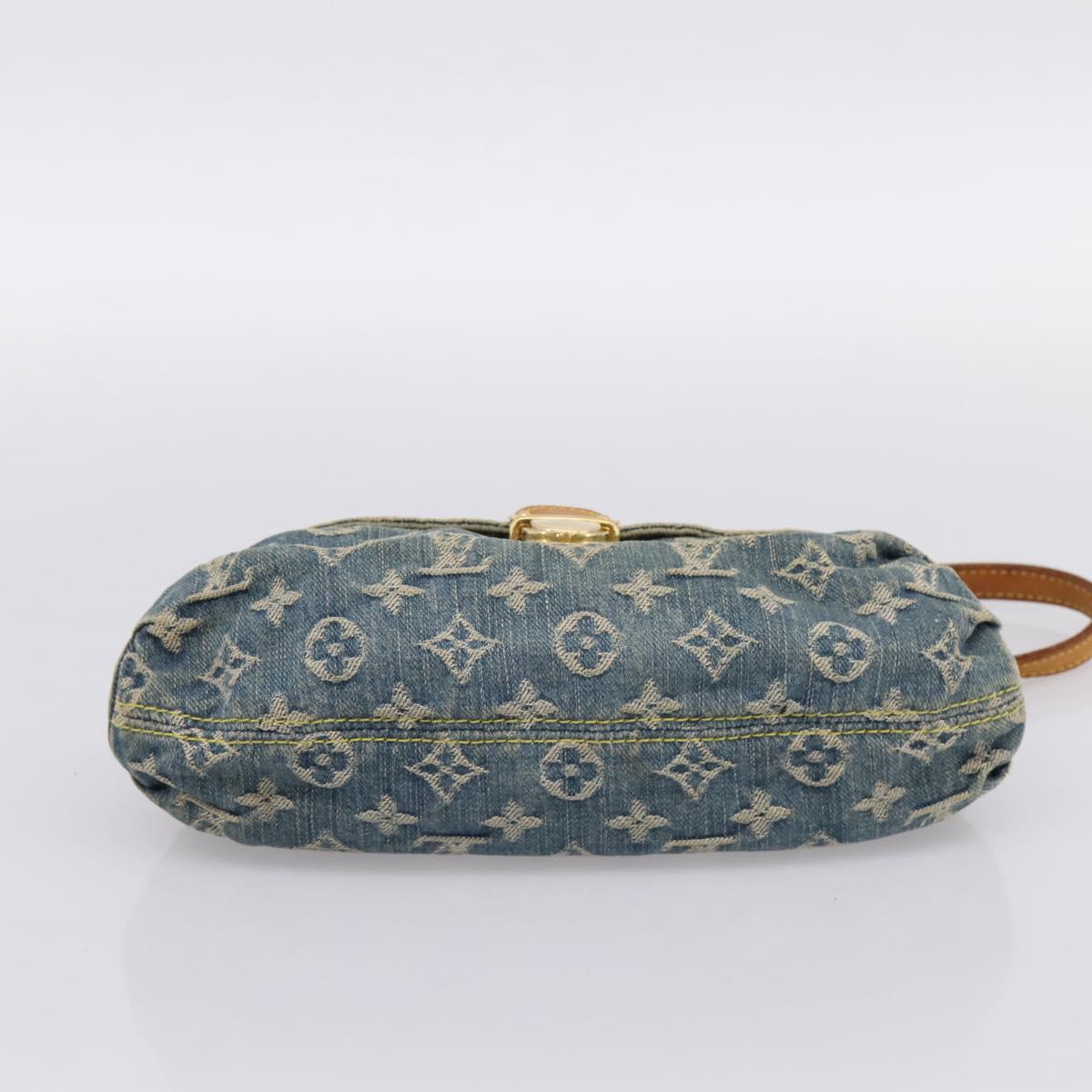 LOUIS VUITTON Monogram Denim Mini Preity Shoulder Bag Blue M95050 LV Auth 200827