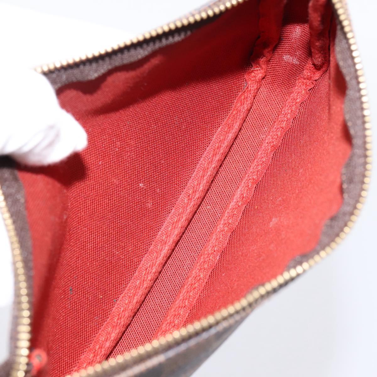 LOUIS VUITTON Damier Ebene Mini Pochette Accessoires Pouch N58009 Auth 200830V