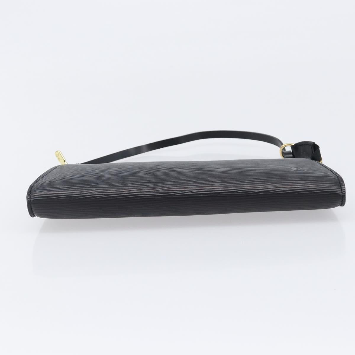 LOUIS VUITTON Epi Pochette Accessoires Pouch Black M52982 LV Auth 200836V