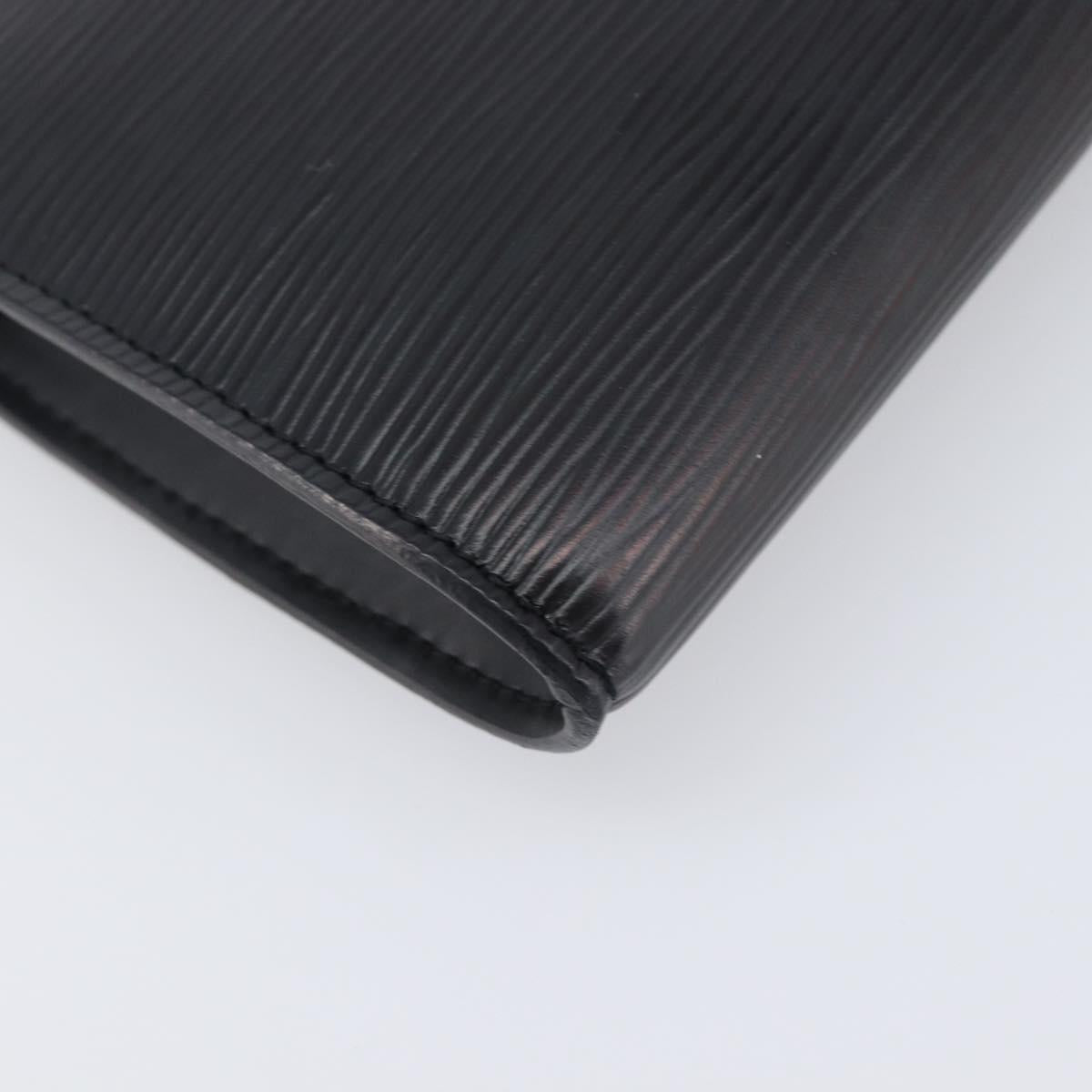 LOUIS VUITTON Epi Pochette Accessoires Pouch Black M52982 LV Auth 200836V