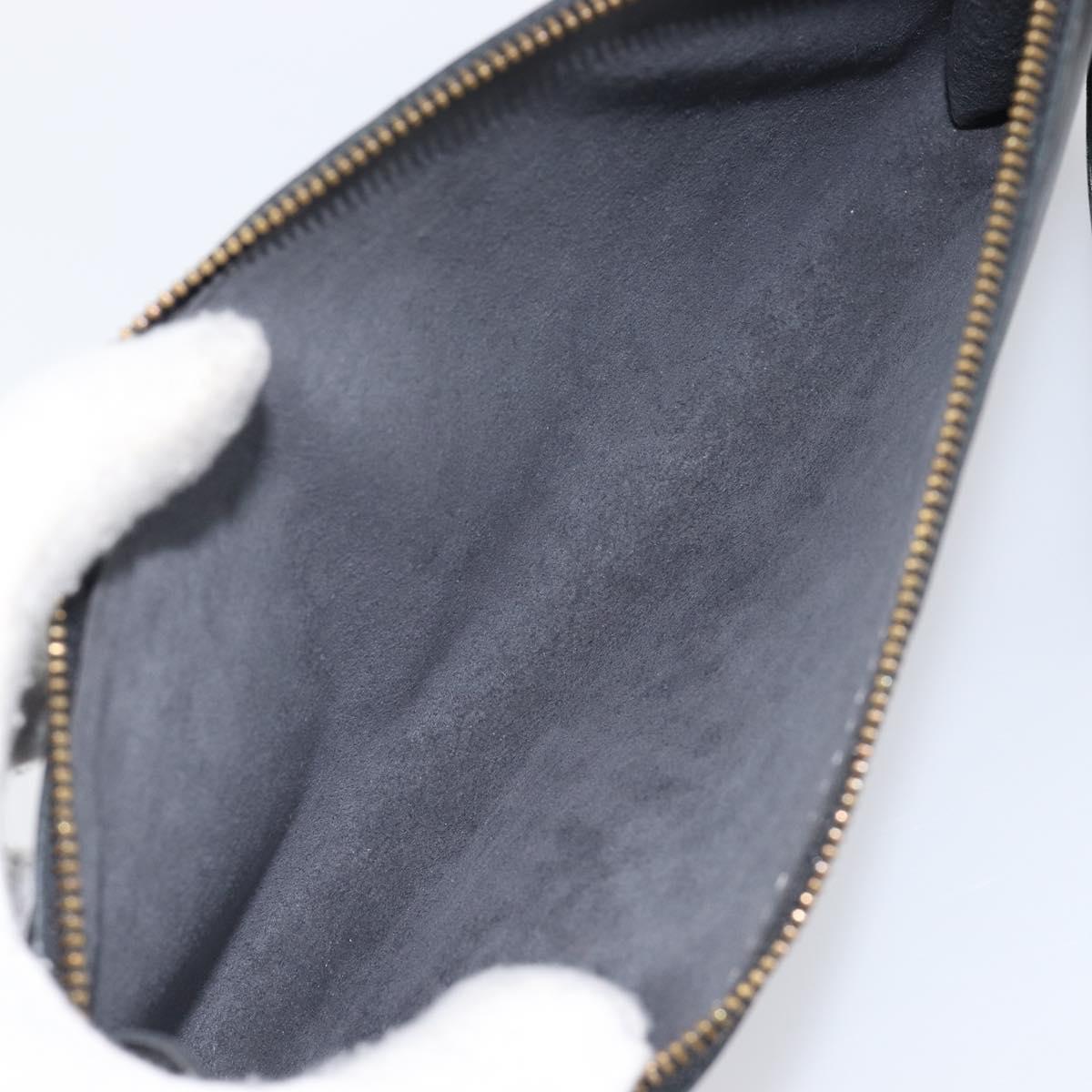 LOUIS VUITTON Epi Pochette Accessoires Pouch Black M52982 LV Auth 200836V