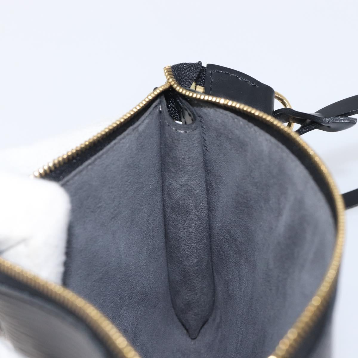 LOUIS VUITTON Epi Pochette Accessoires Pouch Black M52982 LV Auth 200836V