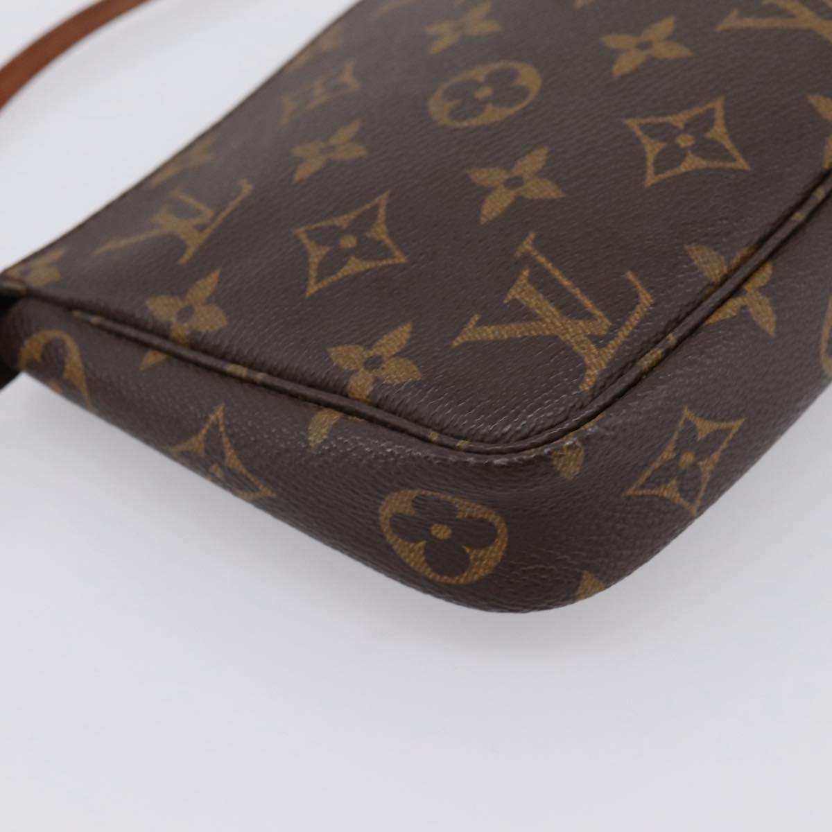 LOUIS VUITTON Monogram Pochette Accessoires Pouch M51980 LV Auth 200837