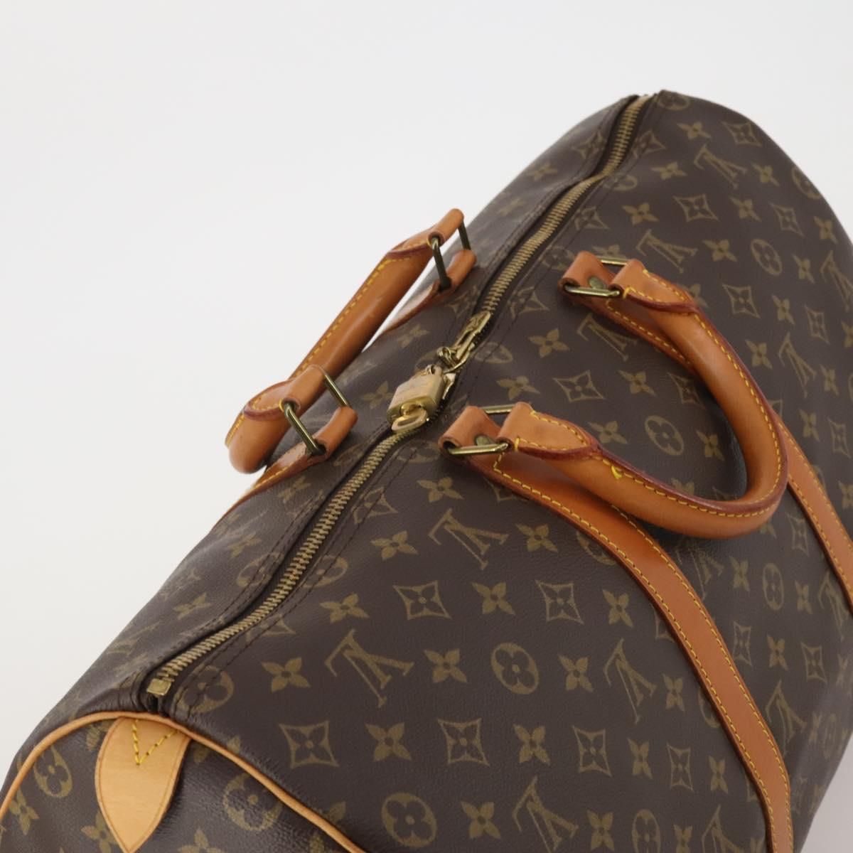 LOUIS VUITTON Monogram Keepall 50 Boston Bag M41426 LV Auth 200838V