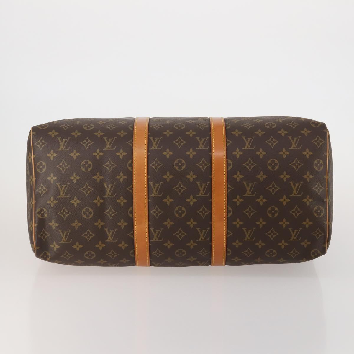 LOUIS VUITTON Monogram Keepall 50 Boston Bag M41426 LV Auth 200838V