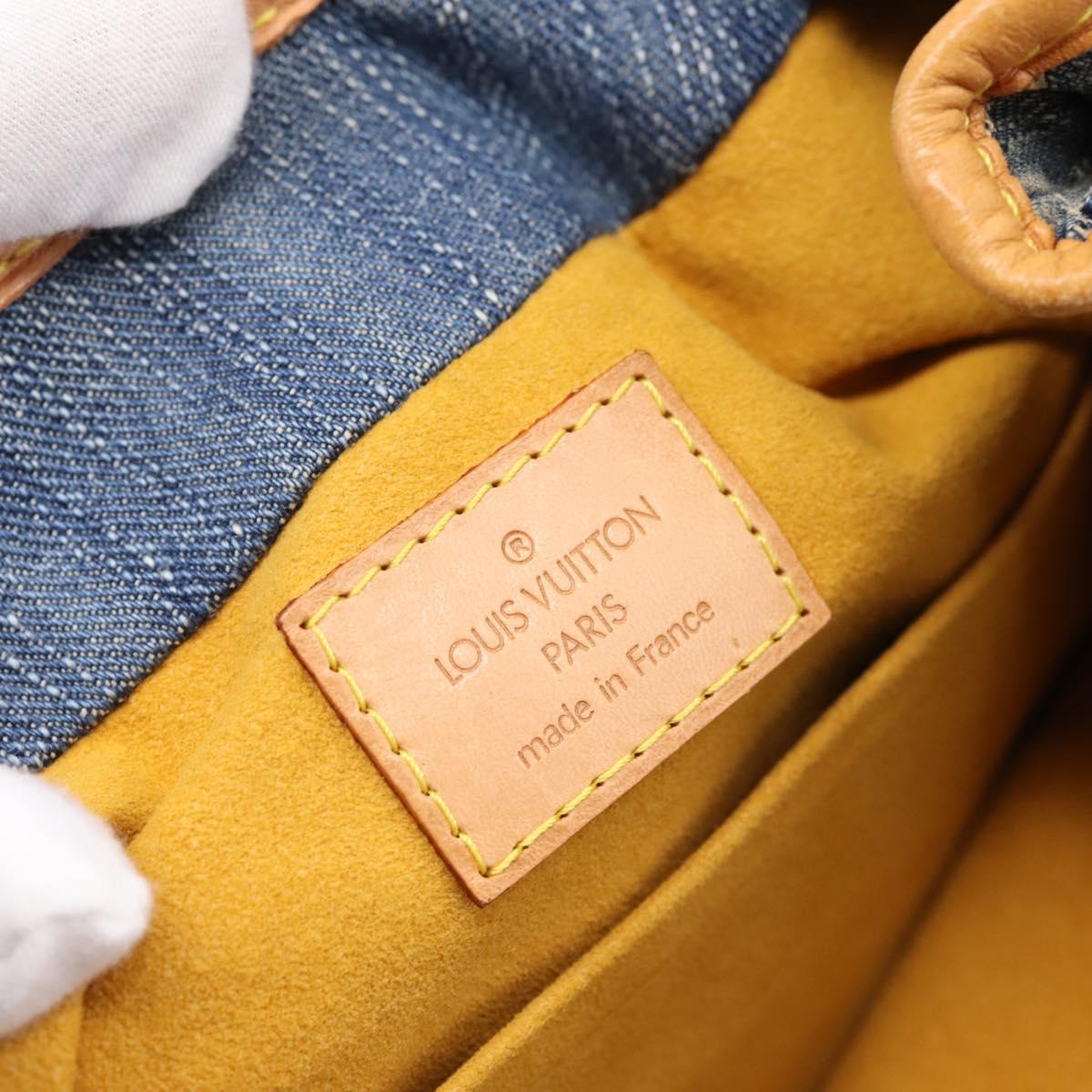 LOUIS VUITTON Monogram Denim Preity Hand Bag Blue M95020 LV Auth 200840SAV