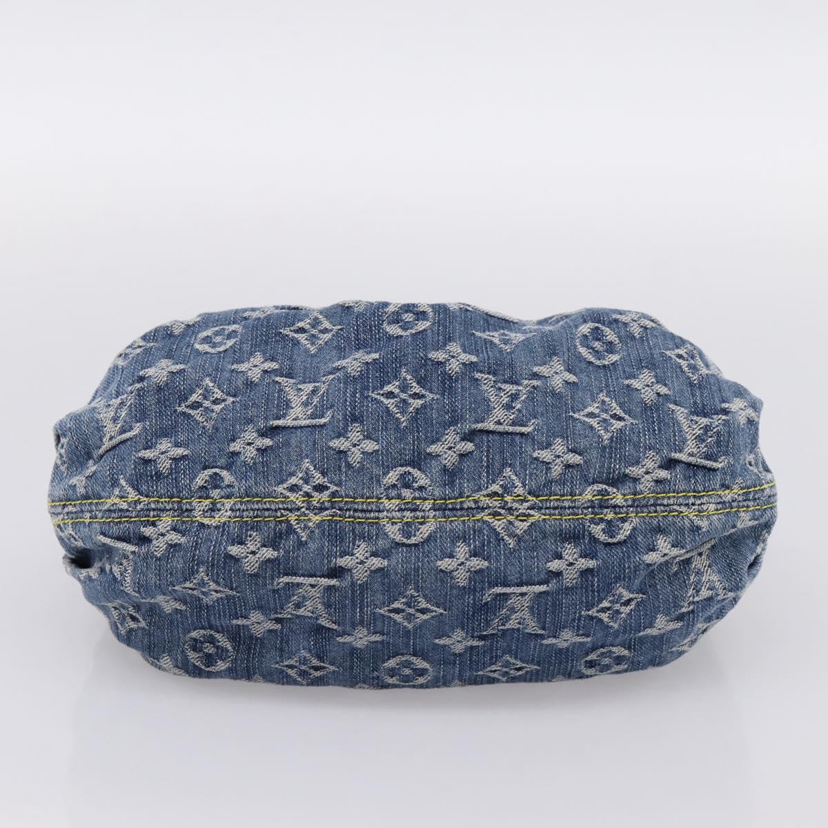 LOUIS VUITTON Monogram Denim Preity Hand Bag Blue M95020 LV Auth 200840SAV