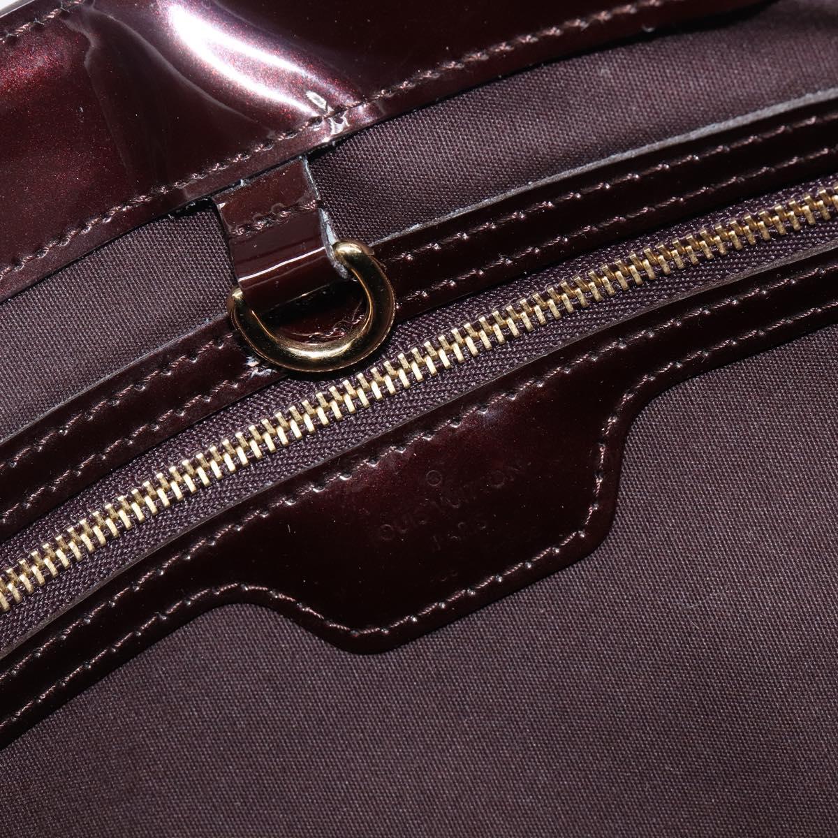 LOUIS VUITTON Monogram Vernis Wilshire PM Bag Rouge Favist M91644 Auth 200841V