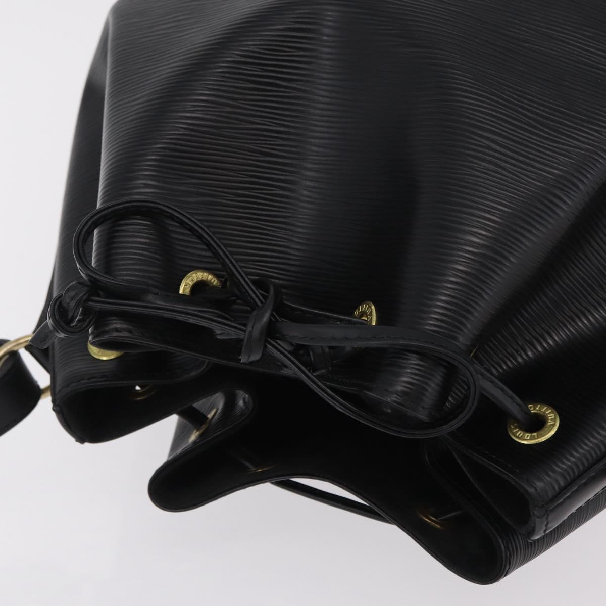LOUIS VUITTON Epi Petit Noe Shoulder Bag Black M44102 LV Auth 200846