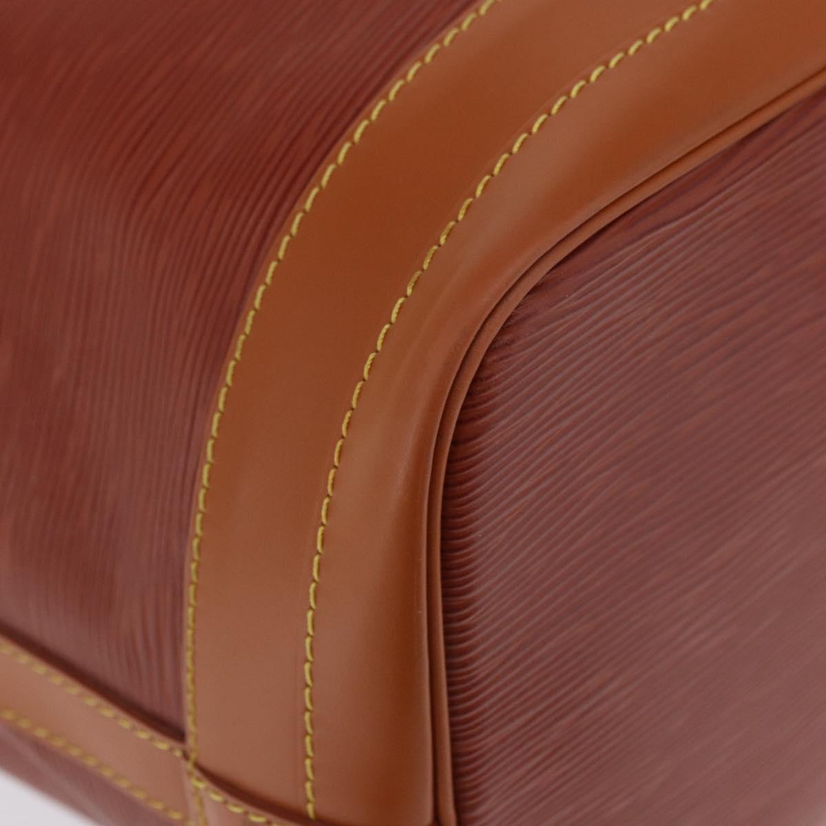 LOUIS VUITTON Epi Noe Shoulder Bag Brown Zipang gold M44028 LV Auth 200847A