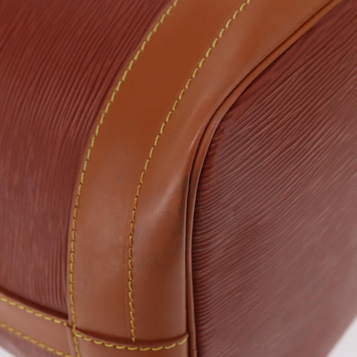 LOUIS VUITTON Epi Noe Shoulder Bag Brown Zipang gold M44028 LV Auth 200847A